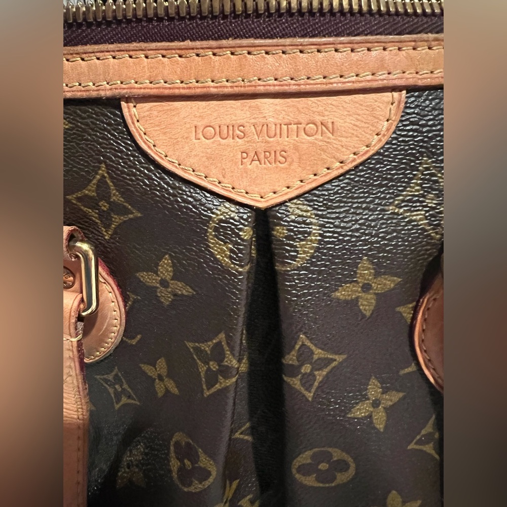 AS IS ….Louis  Vuitton Palermo Classic Brown Monogram Bag- SM TEAR BOTTOM OF BAG - Picture 6 of 15